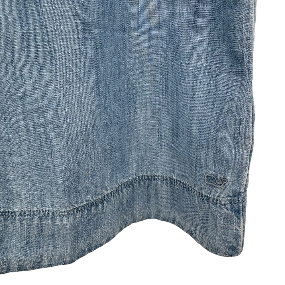 Vineyard Vines Margo Chambray Shirt Dress Blue Mirage XL - Picture 3 of 8